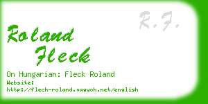 roland fleck business card